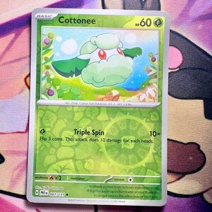 cottonee - reverse holo (007/131) - common — pokémon: prismatic evolutions